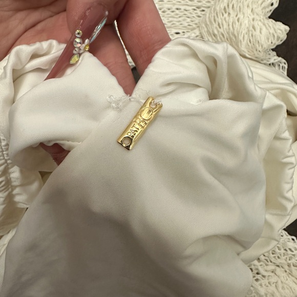 PatBO Plunge Netted Sleeve swimsuit - Picture 8 of 9